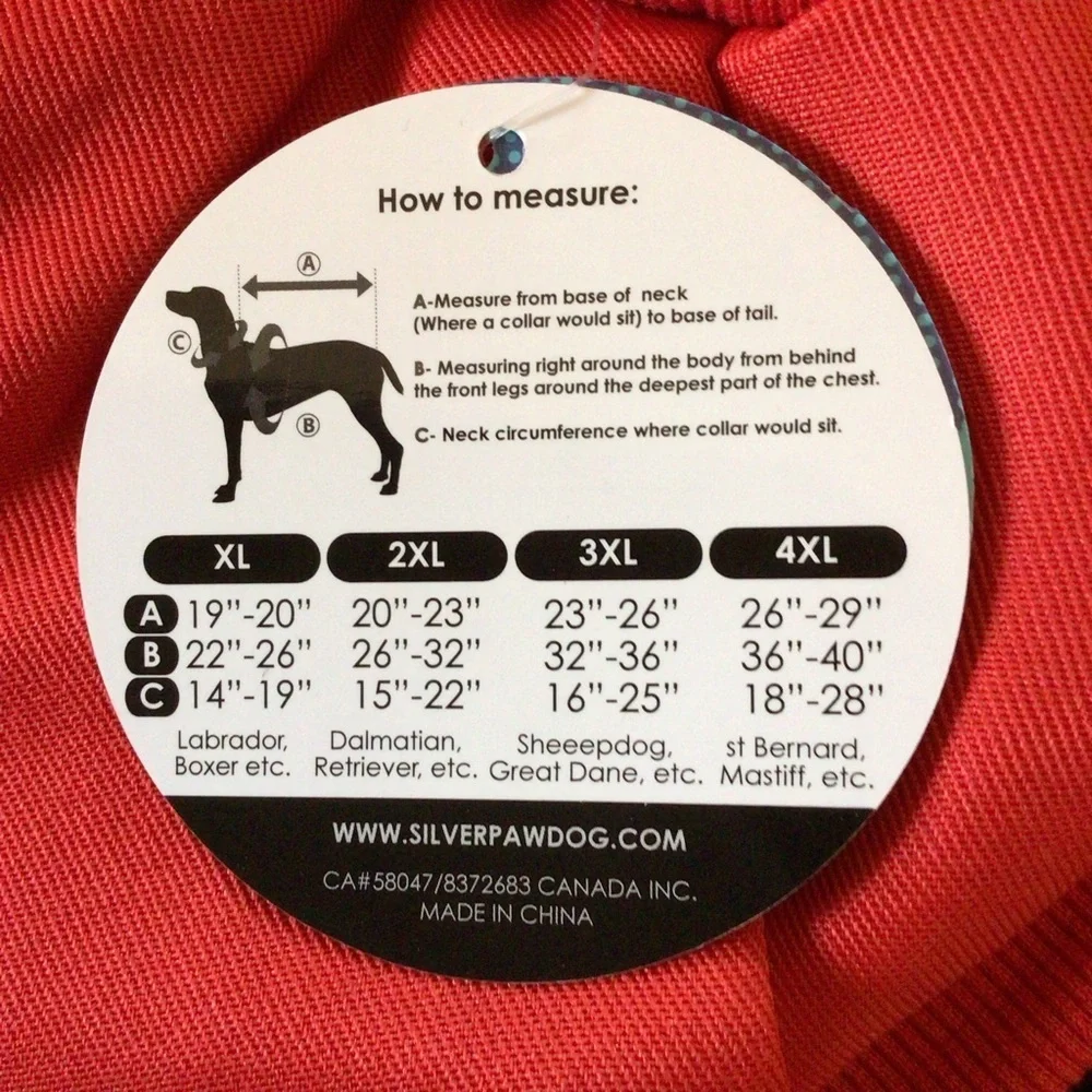 North Paw Red Fur Hooded Dog Winter Coat Jacket Choose Size - Picture 8 of 10